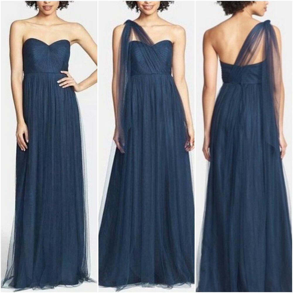 Jenny Yoo Collection Annabelle Tulle Convertible Maxi Dress Gown